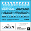 S Scale MWCX Mixed Freight Car Patching Decal Set Fusion Scale Graphics