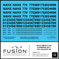 O Scale NAHX Freight Car Stencil Patches Set 1 Black Fusion Scale Graphics