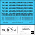 HO Scale NAHX Freight Car Stencil Patches Set 1 Black Fusion Scale Graphics