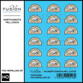 HO Scale North Dakota Mills Pressure Side Hopper Logos Decal Set Fusion Scale Graphics