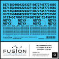 O Scale NDYX Black Freight Car Lettering V1 Decal Set Fusion Scale Graphics