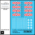 N Scale RTA/Northeast Illinois Railroad Corp EMD F7 305, 308 Locomotives Decal Set Fusion Scale Graphics