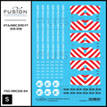 S Scale RTA/Northeast Illinois Railroad Corp EMD F7 305, 308 Locomotives Decal Set Fusion Scale Graphics