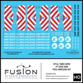 HO Scale RTA NIRC EMD F7 305 308 Locomotive Decal Set Fusion Scale Graphics