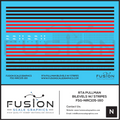 N Scale RTA Pullman BiLevel Cars Decal Set W/ Stripes Fusion Scale Graphics