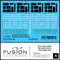 N Scale NS Ex CEFX BNSF Dash 9 Locomotive Patching Decal Set Fusion Scale Graphics