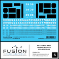 S Scale NS Ex GECX BNSF Dash 9 Locomotive Patching Decal Set Fusion Scale Graphics
