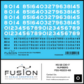 O Scale Norfolk Southern GE C30-7 Locomotive Renumber Decal Set Fusion Scale Graphics