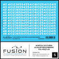 S Scale Norfolk Southern GE AC44C6M Locomotive Renumbering Decal Set Fusion Scale Graphics