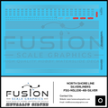 Metallic Silver O Scale Chicago North Shore & Milwaukee Silverliners Decal Set Fusion Scale Graphics