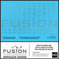 Metallic Silver HO Scale North Shore Line Silver Logos Outline Decal Set Fusion Scale Graphics