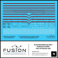 N Scale Susquehanna SD40-2 Silver w/ Maroon Stripe 3024 Decal Set Fusion Scale Graphics