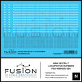 N Scale Norfolk & Western GE C30-7 Locomotive Renumber Decal Set Fusion Scale Graphics