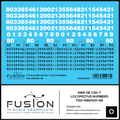 O Scale Norfolk & Western GE C30-7 Locomotive Renumber Decal Set Fusion Scale Graphics