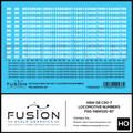 HO Scale Norfolk & Western GE C30-7 Locomotive Renumber Decal Set Fusion Scale Graphics