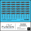 O Scale OFOX White/Black Freight Car Patch Outs Decal Set Fusion Scale Graphics