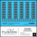 S Scale OFOX White/Black Freight Car Patch Outs Decal Set Fusion Scale Graphics