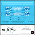 N Scale Operation North Pole 2014 Locomotive Decal Set Fusion Scale Graphics