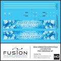 HO Scale Metra Operation North Pole 2014 F40PH Locomotive Wrap Decal Set Fusion Scale Graphics