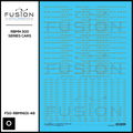 O Scale Reading Blue Mountain & Northern 300 Series Passenger Cars Decal Set Fusion Scale Graphics