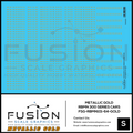 S Scale Metallic Gold Reading Blue Mountain & Northern 300 Series Passenger Cars Decal Set Fusion Scale Graphics