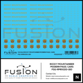 N Scale Rocky Mountaineer Modern Passenger Cars Fusion Scale Graphics