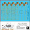 S Scale Metallic Gold Rocky Mountaineer Modern Passenger Cars Decal Set Fusion Scale Graphics