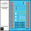 S Scale North Carolina DOT EMD F59PHI Locomotive Decal Set Fusion Scale Graphics