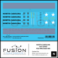 N Scale North Carolina DOT EMD GP40 Locomotive Decal Set Fusion Scale Graphics
