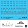 N Scale North Carolina DOT Passenger Cars Decal Set Fusion Scale Graphics