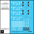 S Scale Raritan River Modern Boxcars Decal Set Fusion Scale Graphics