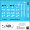 N Scale Scale Raritan River Railroad Modern Boxcars Decal Set Fusion Scale Graphics