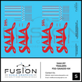 S Scale 1:64 Saia 20' Trailer Decal Set Fusion Scale Graphics