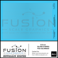 Metallic Silver 0.5mm Wide Gold Stripe Decal Set Fusion Scale Graphics