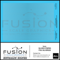 Metallic Silver 1mm Wide Gold Stripe Decal Set Fusion Scale Graphics