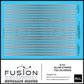 Metallic Silver 4mm Wide Stripe Decal Set Fusion Scale Graphics