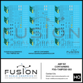 N Scale ABF Freight Modern 53' Containers Decal Set Fusion Scale Graphics