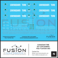 N Scale Canadian Tire 53' Container Decal Set Fusion Scale Graphics