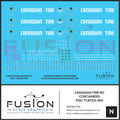 N Scale Canadian Tire 60' Container Decal Set - Front Range Hobbies