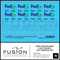 N Scale FedEx Ground Green Freight Trailer Decal Set Fusion Scale Graphics