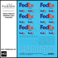 HO Scale FedEx Freight Orange Trailer Decal Set Fusion Scale Graphics
