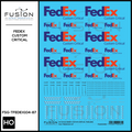 HO Scale FedEx Custom Critical Decal Set Fusion Scale Graphics