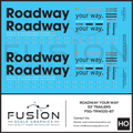 HO Scale Roadway 53' Truck Trailers Decal Set Fusion Scale Graphics