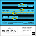 HO Scale Tazewell & Peoria TZPR SW1500 Locomotive Decal Set