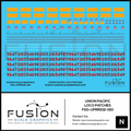 N Scale Union Pacific Locomotive Patching Decal Set Fusion Scale Graphics