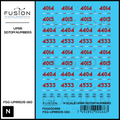 N Scale Union Pacific UPRR Heritage SD70M Locomotive Numbers Fusion Scale Graphics