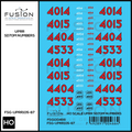 HO Scale Union Pacific UPRR Heritage SD70M Locomotive Numbers Fusion Scale Graphics