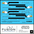 N Scale Verde Canyon Railroad F Unit Locomotives Decal Set Fusion Scale Graphics