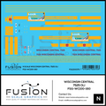 N Scale Wisconsin Central 7525 OLS SD45MQ-3 Locomotive Decal Set Fusion Scale Graphics