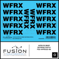 O Scale WFRX Ex BNSF SD70MAC Patch Decal Set
